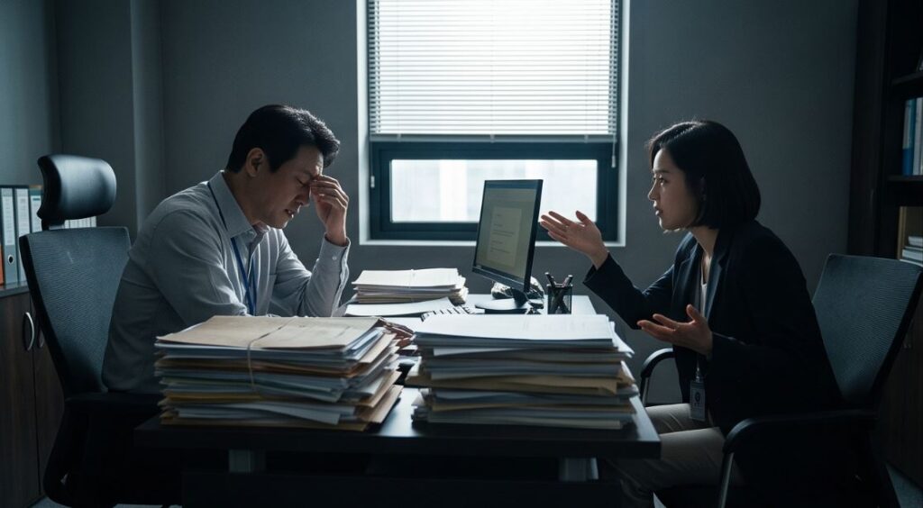 직장내괴롭힘금지법남용및허위신고로고통스러워하는인사책임자